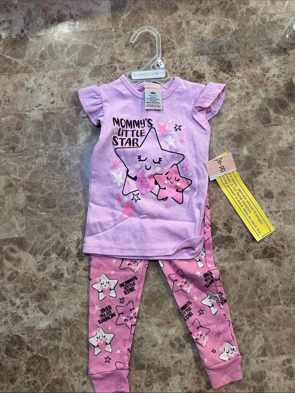 Carter's Purple and Pink 'Mommy's Little Star' Pajama Set